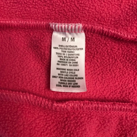 Aeropostale Pink Zippered Fleece Jacket Size M - Picture 8 of 11